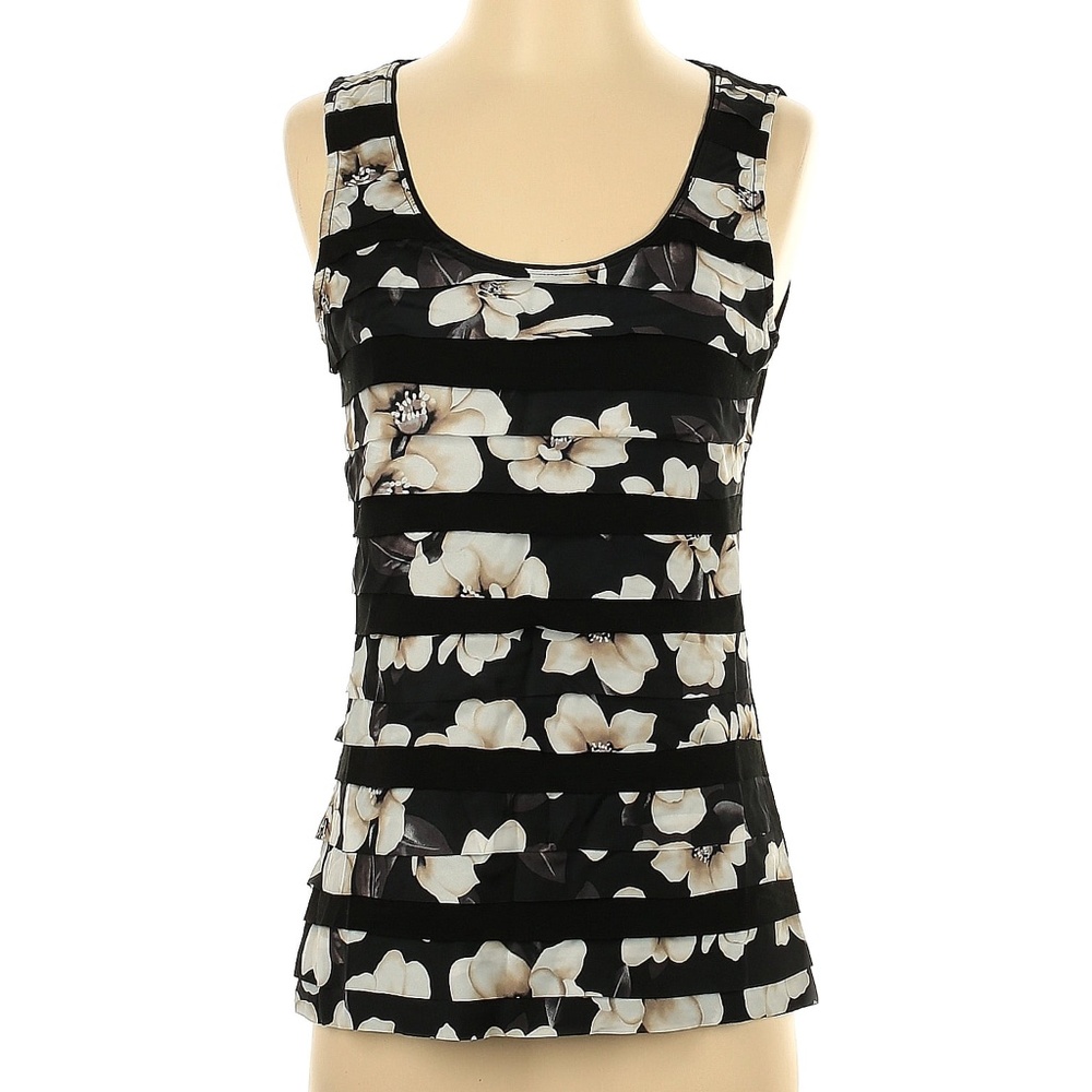New White House Black Market Floral Tank Top Size S